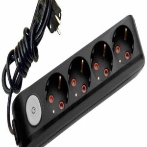 Viko Multi-Let Dörtlü Grup Priz Anahtar Topraklı 5 Metre Siyah (Çocuk Korumalı) 90137405